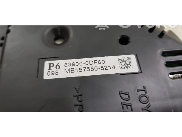 Přístrojová deska  Toyota Yaris 2012 838000DP60, 838000DP60  