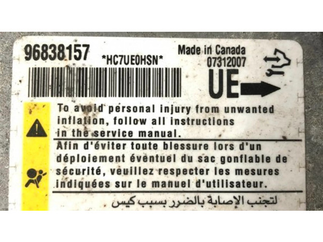 Блок подушек безопасности 96838157   Chevrolet Captiva
