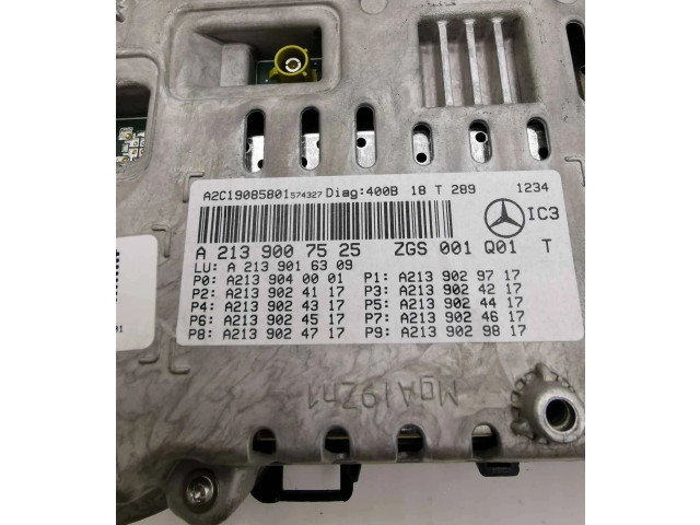 Přístrojová deska  Mercedes-Benz E W213 2018 A2139007525, A2139016309  