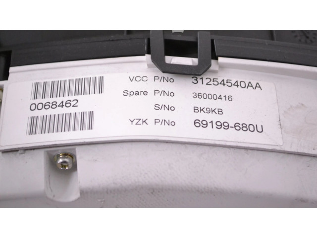 Přístrojová deska  Volvo S80 2007 36000416, 31254540AA  