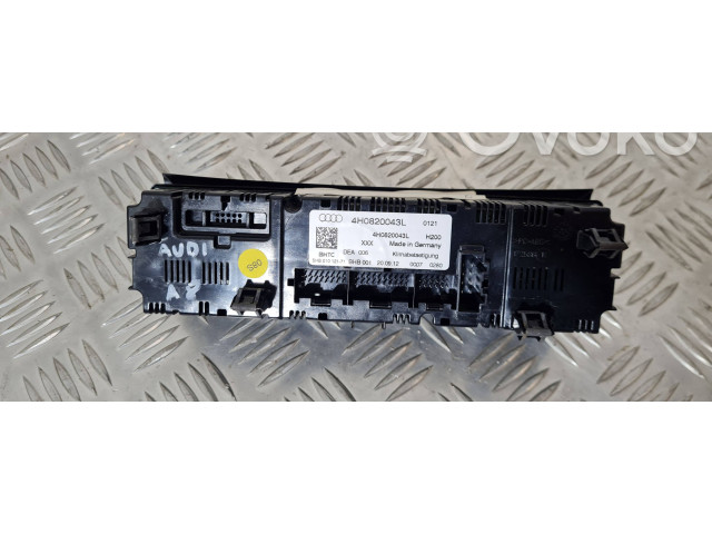Блок управления климат-контролем 4H0820043L   Audi A8 S8 D4 4H