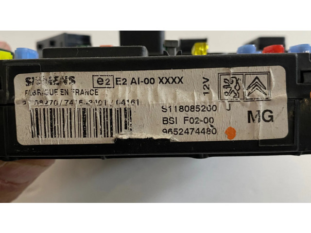   Pojistková skříňka 9652474480, S118585200   Citroen C3 2004