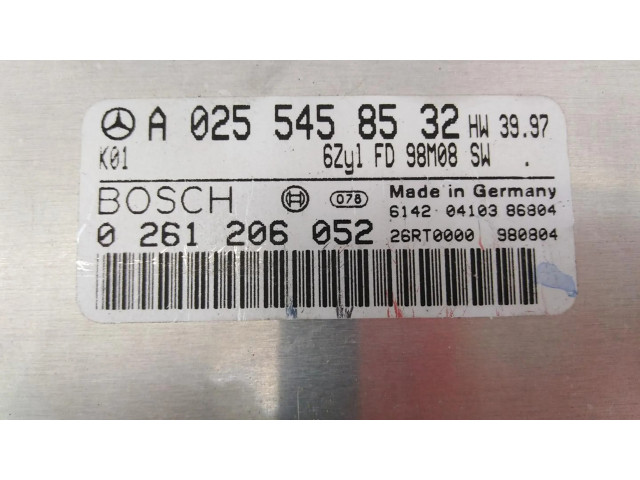 Блок управления двигателя A0255458532, 0261206052   Mercedes-Benz CLK A208 C208