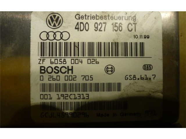 Блок управления коробкой передач 4D0927156CT, 260002705   Audi A8 S8 D2 4D