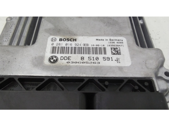 Řídící jednotka 8510591, 0281016924   BMW 1 E82 E88 2010