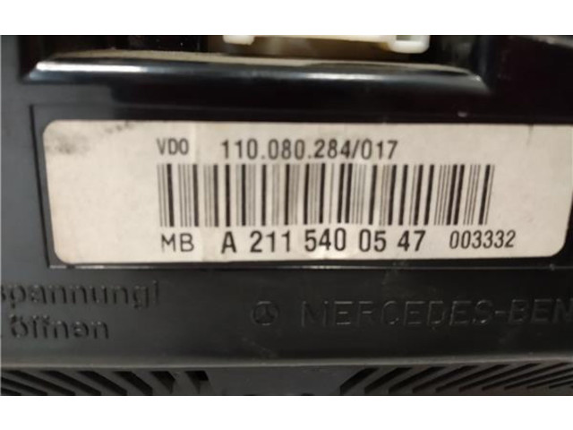 Přístrojová deska  Mercedes-Benz E AMG W211 2004 a2115400547, A2115400547  
