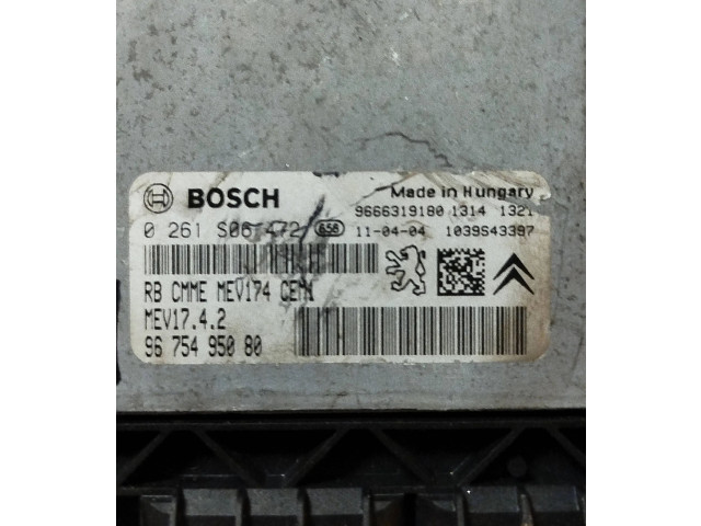 Řídící jednotka 9675495080, 0261s06472   Peugeot 207 2007