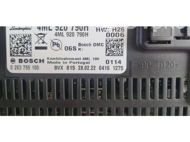Панель приборов 4M1920790H, 4ML920790H   Lamborghini Urus       