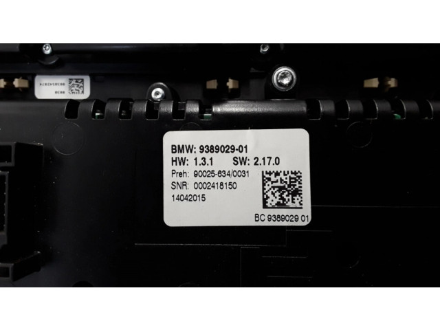 Модуль блока управления кондиционером 9389029   BMW 5 F10 F11