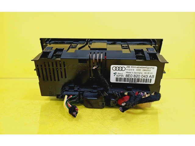 Блок управления климат-контролем 8E0820043AB   Audi A4 S4 B6 8E 8H