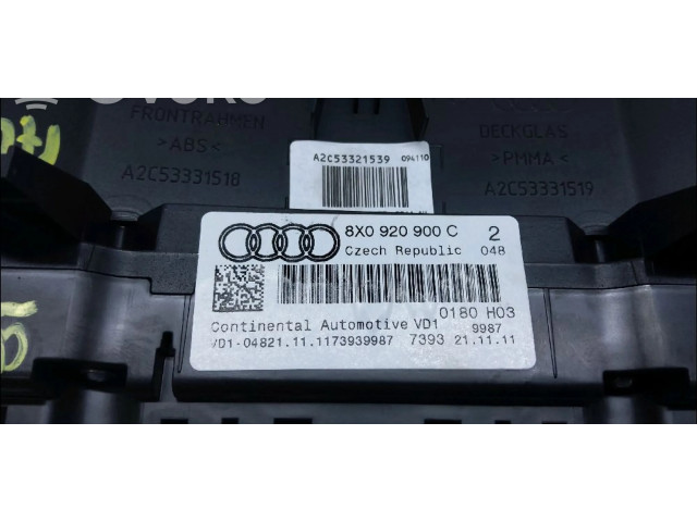 Панель приборов 8X0920900C   Audi A1       