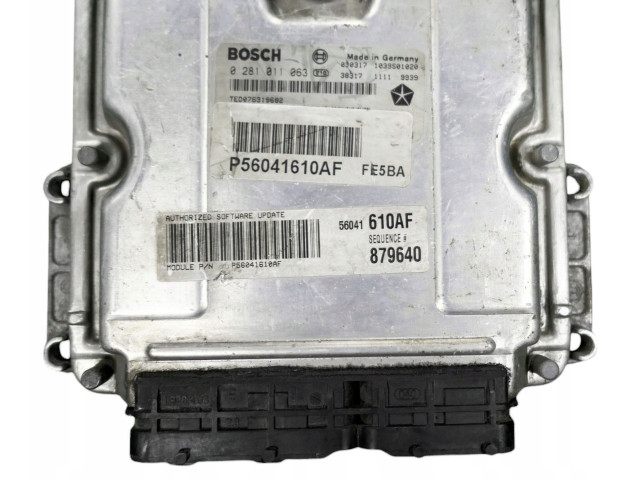 Řídící jednotka P56041610AF, 0281011063   Jeep Cherokee 2003