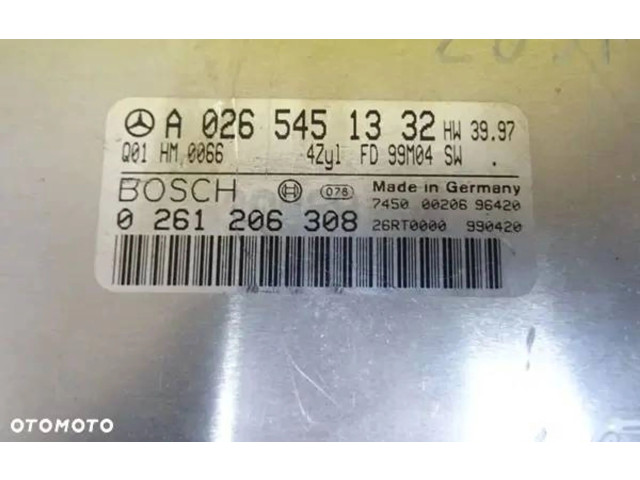 Řídící jednotka 0261206308, A0265451332   Mercedes-Benz CLK A208 C208 1998