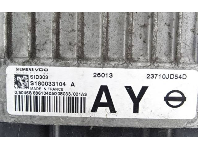 Řídící jednotka 23710JD54D, 26013   Nissan Qashqai 2008