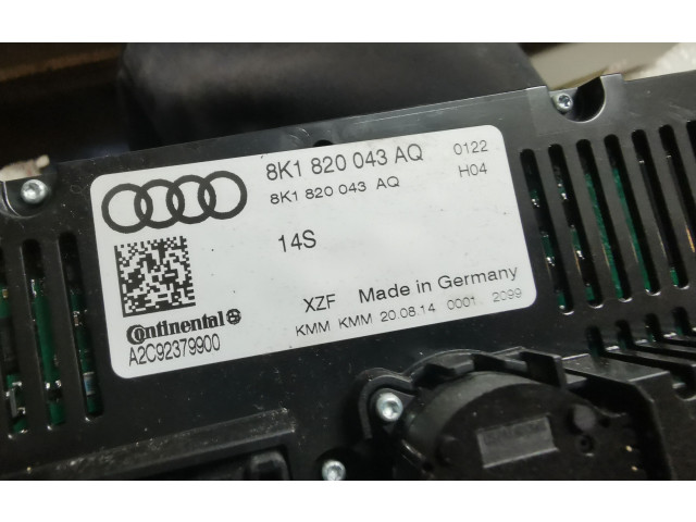 Блок управления климат-контролем 8K1820043AQ   Audi A5 8T 8F