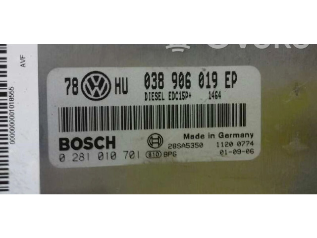 Řídící jednotka 0281010701   Volkswagen Passat Alltrack 2001