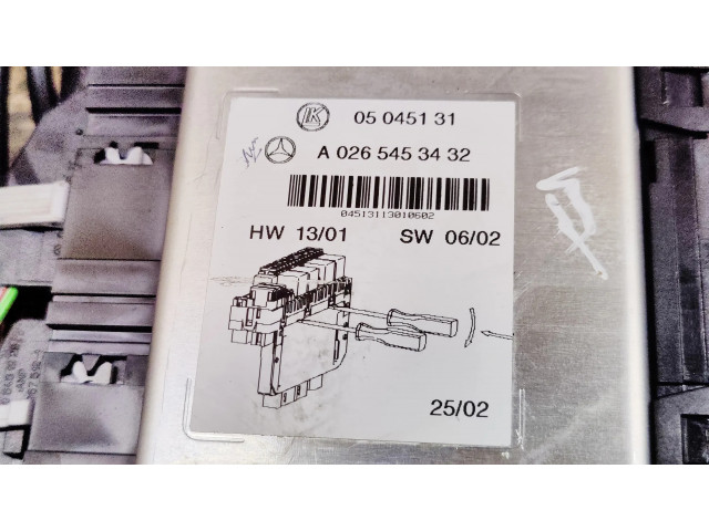 Блок предохранителей A0265453432   Mercedes-Benz SL AMG R230    