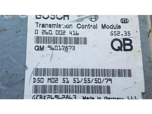 Блок управления коробкой передач 96017873, 0260002416   Opel Omega A