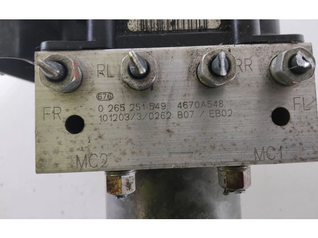 Jednotka ABS 4670A548, 0265251549   Peugeot iOn 2015