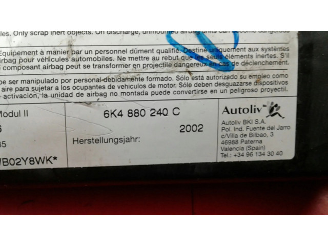 Подушка безопасности в сиденье 6K4880240C   Seat Cordoba (6K)