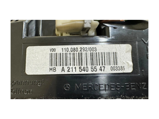Панель приборов A2115405547, 110080292003   Mercedes-Benz E W211       