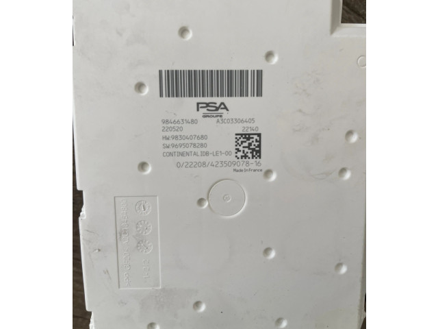   Pojistková skříňka 9846631480   Peugeot 308 2023