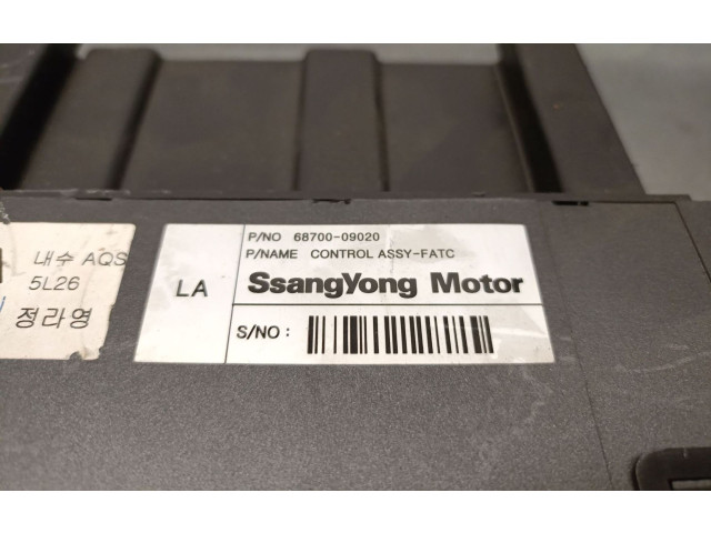 Блок управления климат-контролем 6870009020, 6870009020   SsangYong Kyron