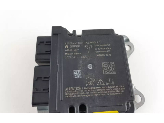 Блок подушек безопасности 151287600B, 1512876-00-B   Tesla Model 3