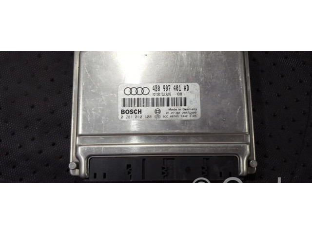 Блок управления двигателя 4b0907401ad, 0281010400   Audi A6 S6 C5 4B