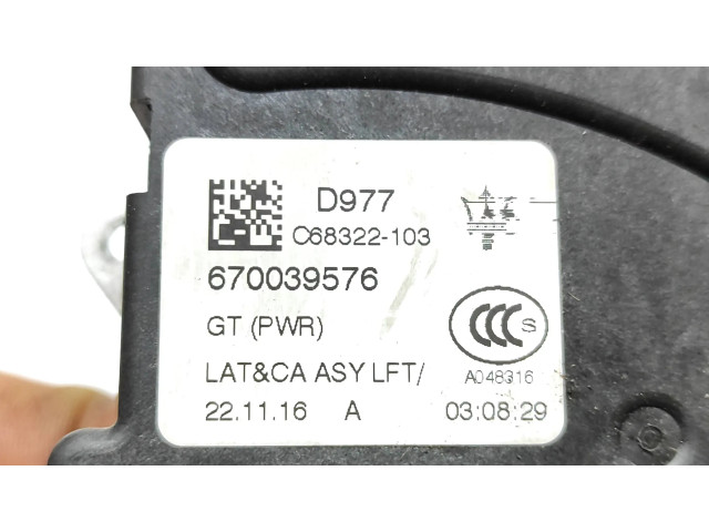 Zámek zadních dveří 670039576, A048316   Maserati Levante 2017