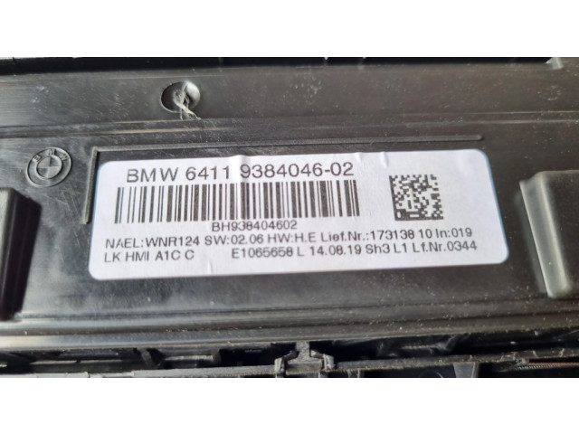 Блок управления климат-контролем 9384046, 6832880   BMW 2 F22 F23