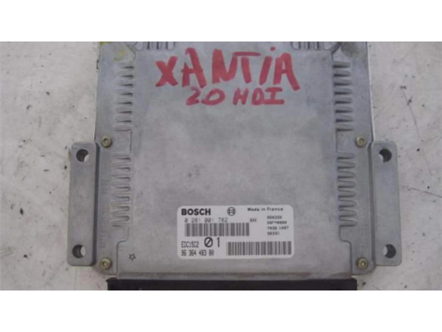 Блок управления двигателя 9636448380, 0281001782   Citroen Xantia