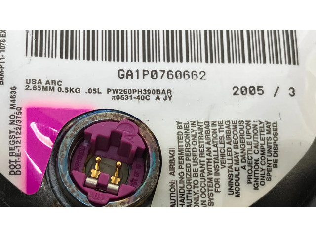 Подушка безопасности водителя GA1P0760662   Hyundai Tucson JM