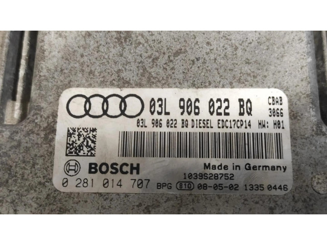 Блок управления двигателя 0281014707, EDC17CP14   Audi A3 S3 A3 Sportback 8P