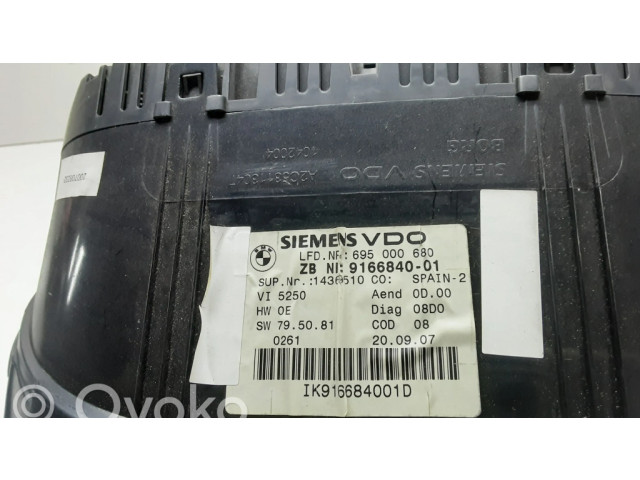Přístrojová deska  BMW 3 E92 E93 2007 9166840  