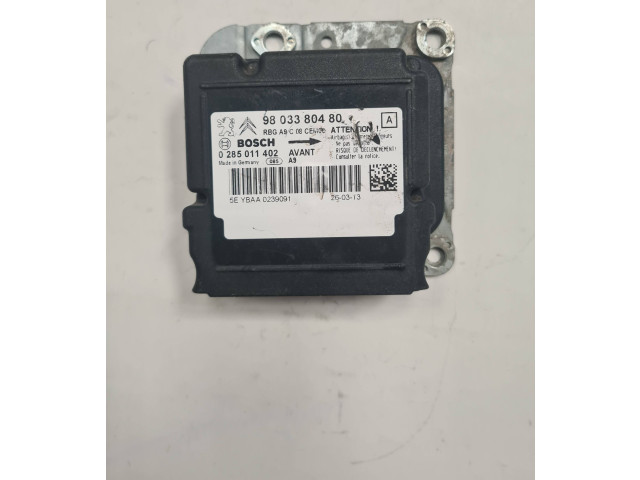 Блок подушек безопасности 9803380480, 0285011402   Peugeot 208