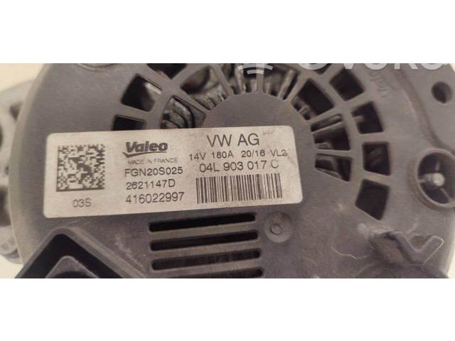Генератор 04L903017C, 2621147D   Audi A6 S6 C7 4G      