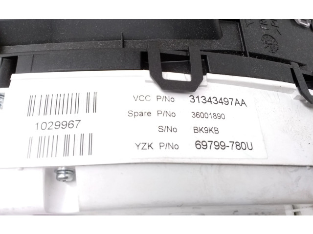 Přístrojová deska  Volvo V60 2012 31343497, 36001890  