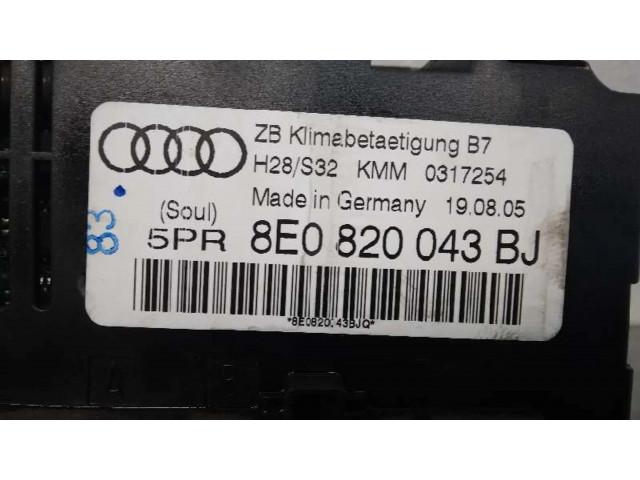 Блок управления климат-контролем 8E0820043BJ   Audi A4 Allroad