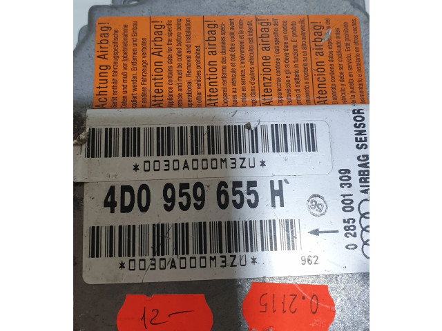 Блок подушек безопасности 4D0959655H, 0030A000M3Z0   Audi A8 S8 D2 4D