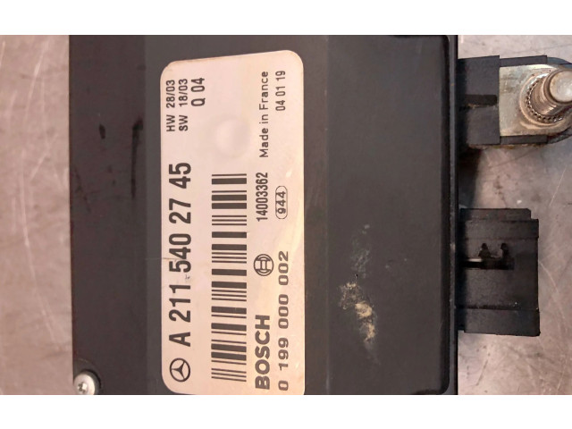 Модуль управления аккумулятором A2115402745, 14003362   Mercedes-Benz E W211 2004
