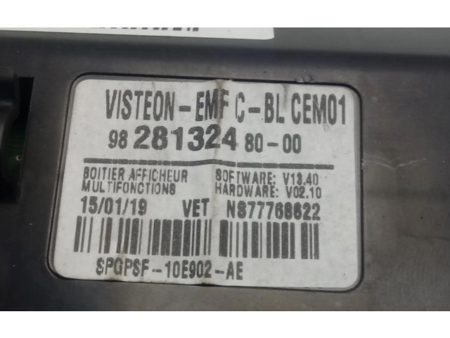 Дисплей    9828132480, 9828132480   Peugeot Expert