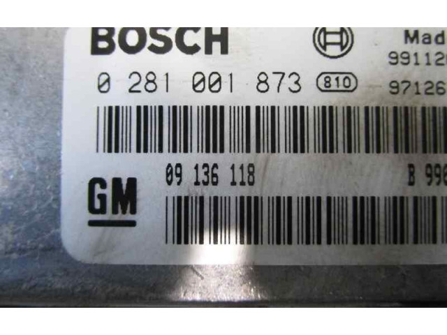 Řídící jednotka 09136118, 0281001873   Opel Vectra B 2000