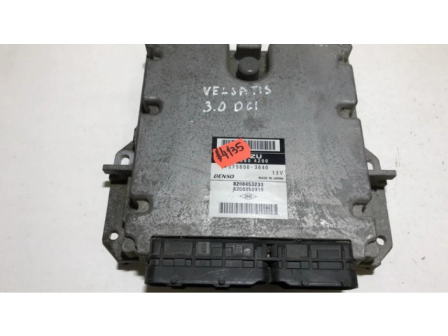 Блок управления двигателя 8973804200, 897380-4200  275800-3840   Renault Vel Satis