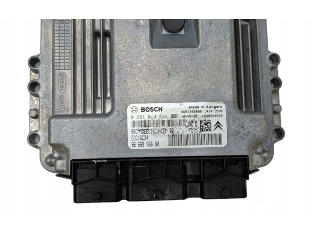 Řídící jednotka 9666986680, 0281013334   Peugeot 5008 2010