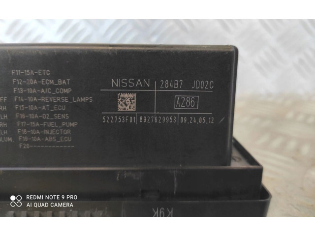   Pojistková skříňka 284B7JD02C, 284B7JD02C   Nissan Qashqai 2012