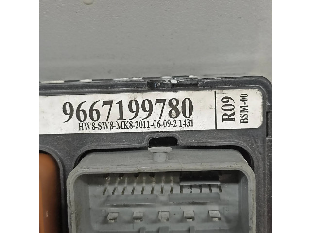 Pojistková skříňka Řídící jednotka BSM 9667199780   Peugeot 207 2010