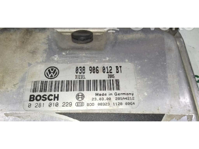 Блок управления двигателем Блок управления 038906012BT, 0281010229   Seat Toledo II (1M)