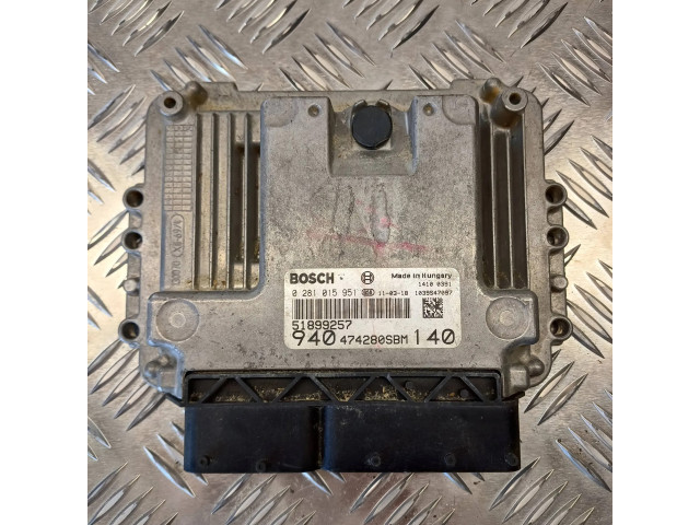 Řídící jednotka 51899257, 0281015951   Alfa Romeo Giulietta 2011