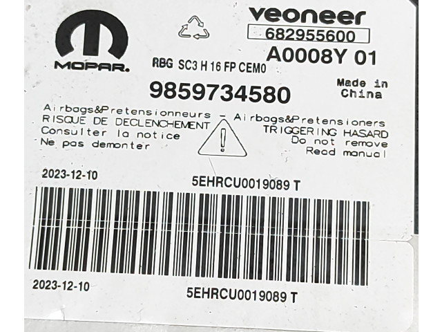 Блок подушек безопасности 9859734580, 682955600   Peugeot 3008 III